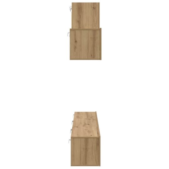 3393488 8 Set comodă TV cu sertar 7 pcs stejar artizanal 60 x 30 x 30 cm 3393488 8