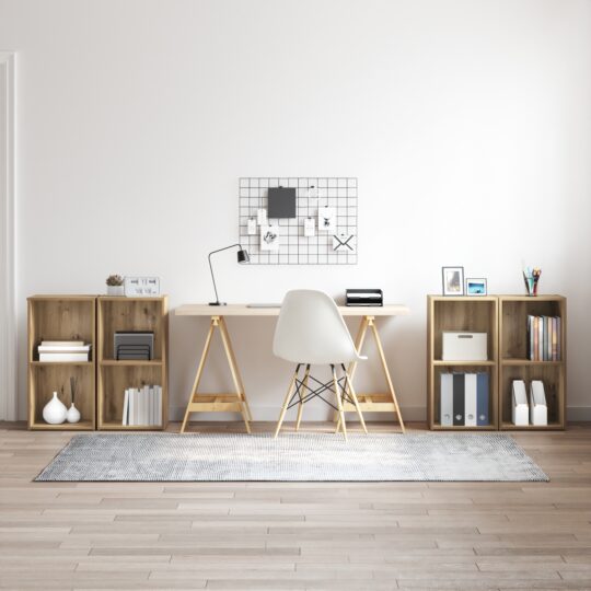 Set comodă TV 4 pcs stejar artizanal 37 x 35 x 72 cm