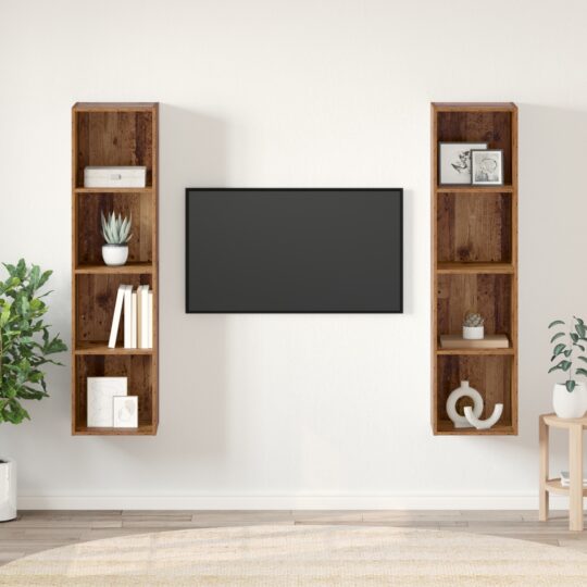 Cabinet TV 2 pcs Maro 37 x 37 x 142.5 cm Lemn compozit