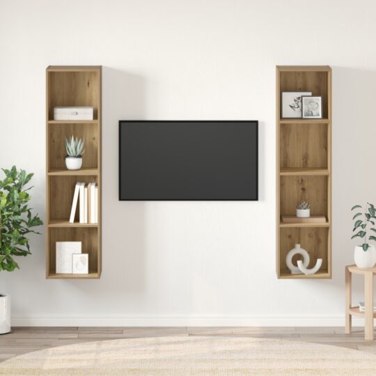 Cabinet TV 2 pcs Maro 37 x 37 x 142.5 cm Lemn compozit