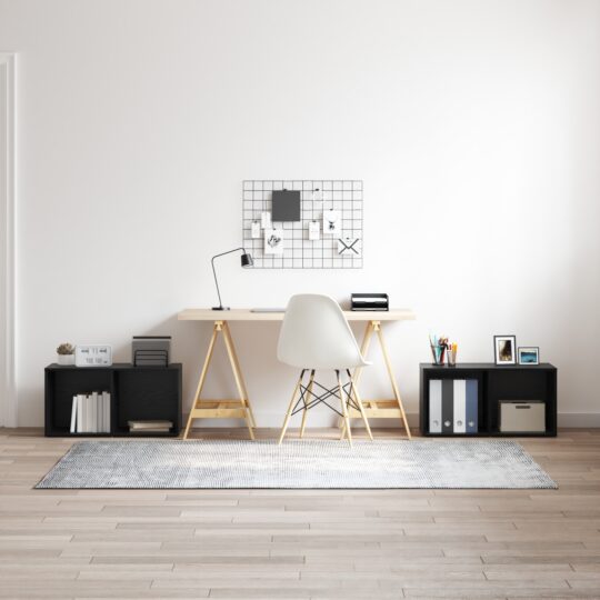 Set comodă TV 2 pcs Stejar negru 72 x 35 x 36.5 cm