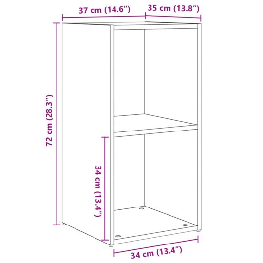 3393560 9 Set comodă TV 2 pcs stejar artizanal 72 x 35 x 36.5 cm 3393560 9
