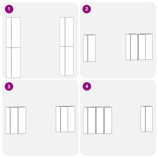 3393568 10 Set Dulapuri TV Pe perete 4 pcs Stejar negru 30.5 x 30 x 90 cm 3393568 10