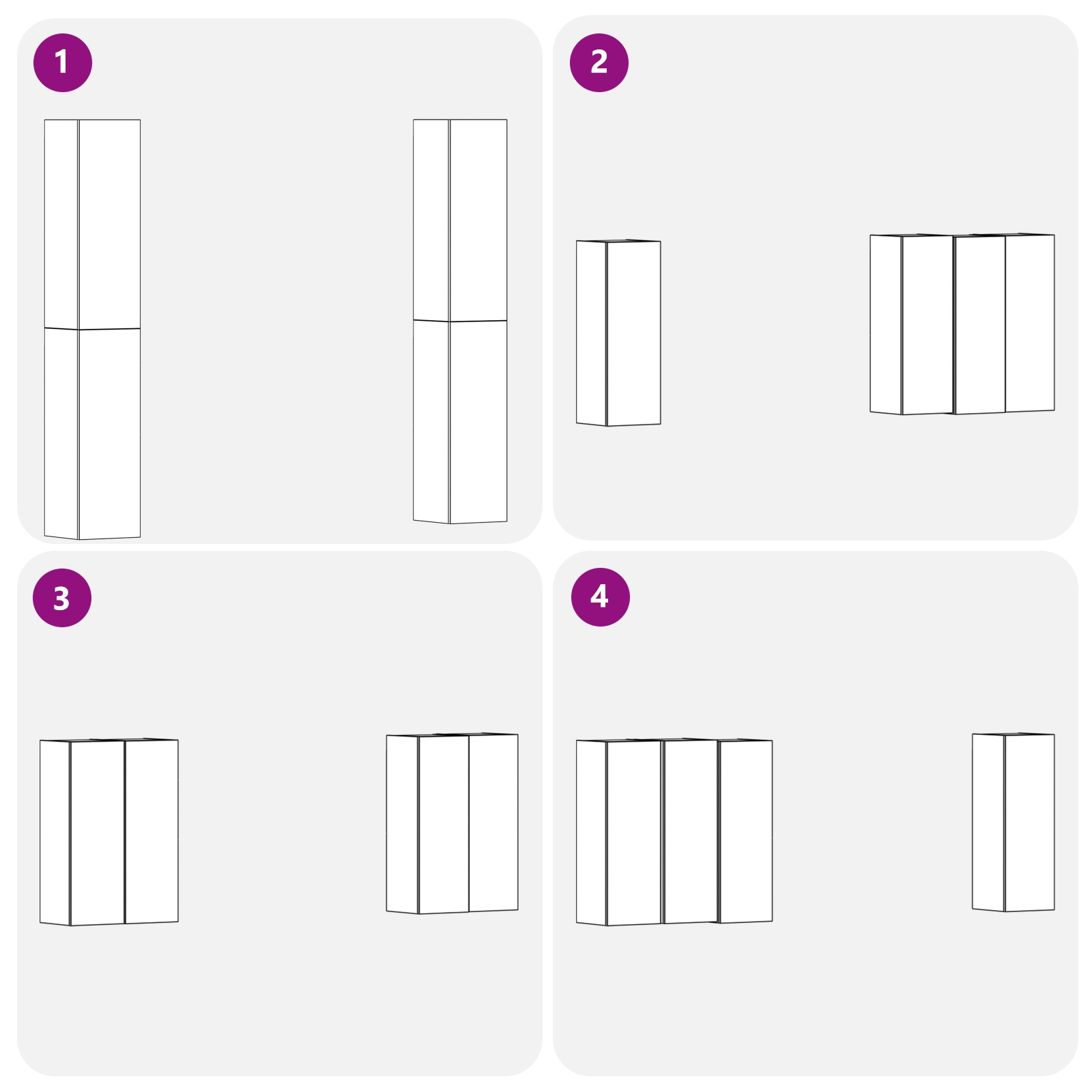 3393568 10 Set Dulapuri TV Pe perete 4 pcs Stejar negru 30.5 x 30 x 90 cm Set Dulapuri TV Pe perete 4 pcs Stejar negru 30.5 x 30 x 90 cm - imagine 10