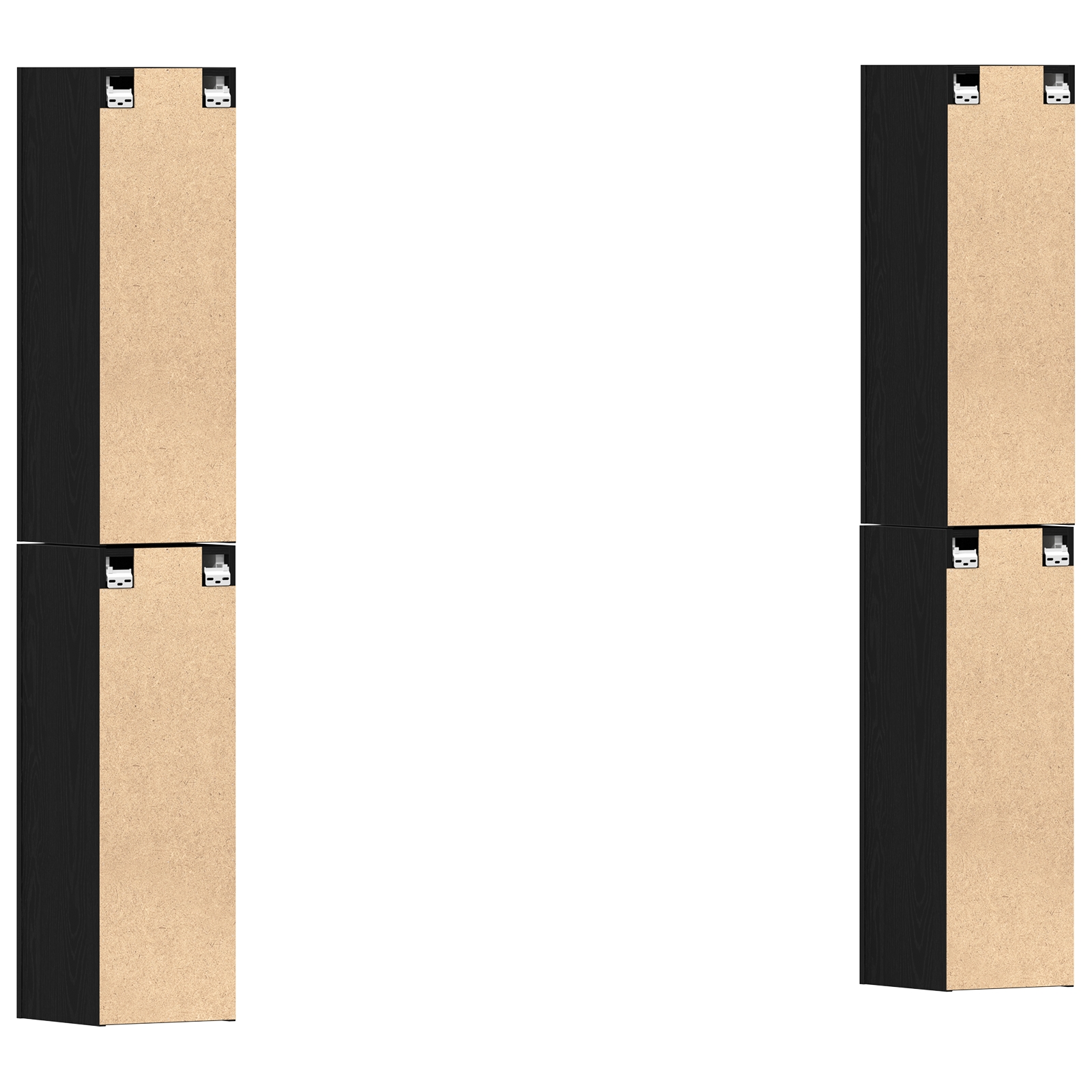 3393568 7 Set Dulapuri TV Pe perete 4 pcs Stejar negru 30.5 x 30 x 90 cm Set Dulapuri TV Pe perete 4 pcs Stejar negru 30.5 x 30 x 90 cm - imagine 7