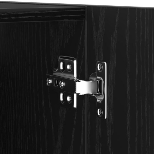 3393568 9 Set Dulapuri TV Pe perete 4 pcs Stejar negru 30.5 x 30 x 90 cm 3393568 9