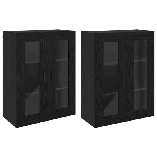 Alternative view of Mobilier cu Montaj pe Perete 2 pcs Stejar negru