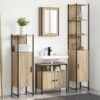 3399394 1 Set de mobilier pentru baie cu raft cu ușă 4 pcs Stejar sonoma 3399394 1