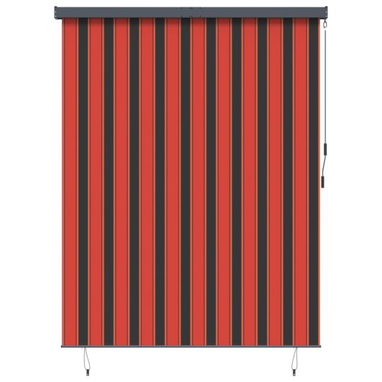 Alternative view of Jaluzea Rulou de Exterior Dungi portocaliu și maro 200 x 250 cm