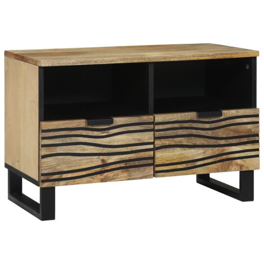 Cabinet TV cu sertar Maro 70 x 33 x 46 cm Lemn masiv de mango