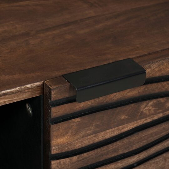 4018012 8 Masă de cafea Maro și negru 80 x 50 x 40 cm 4018012 8