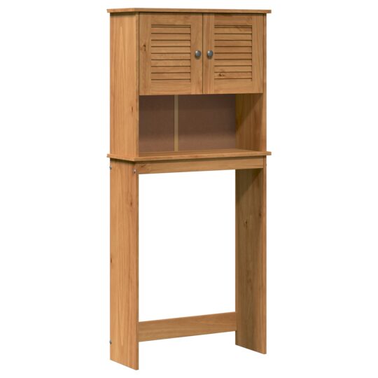 Alternative view of Dulap pentru mașina de spălat cu raft cu ușă VIGO maro miere