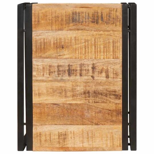 4102751 7 Raft pentru baie 40 x 50 x 23 cm Lemn masiv de mango și fier 4102751 7