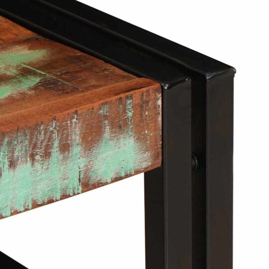 4102753 8 Raft pentru baie 60 x 50 x 23 cm Lemn masiv de mango și fier 4102753 8