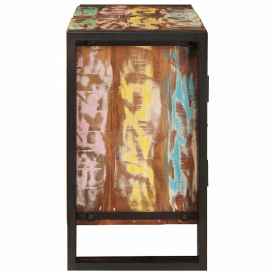 4102768 6 Dulap pentru chiuvetă de baie Lemn masiv recuperat și fier 4102768 6