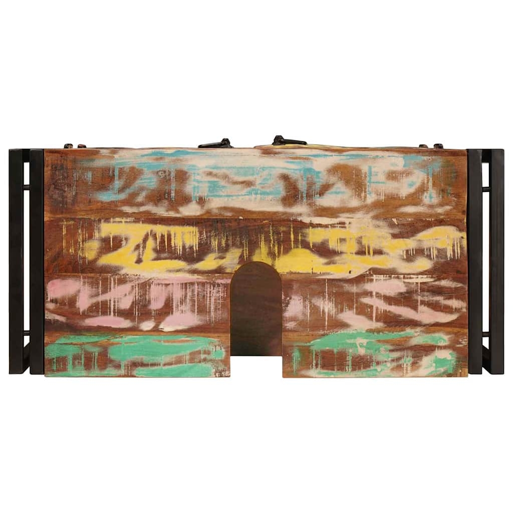 4102768 8 Dulap pentru chiuvetă de baie Lemn masiv recuperat și fier Dulap pentru chiuvetă de baie Lemn masiv recuperat și fier - imagine 8