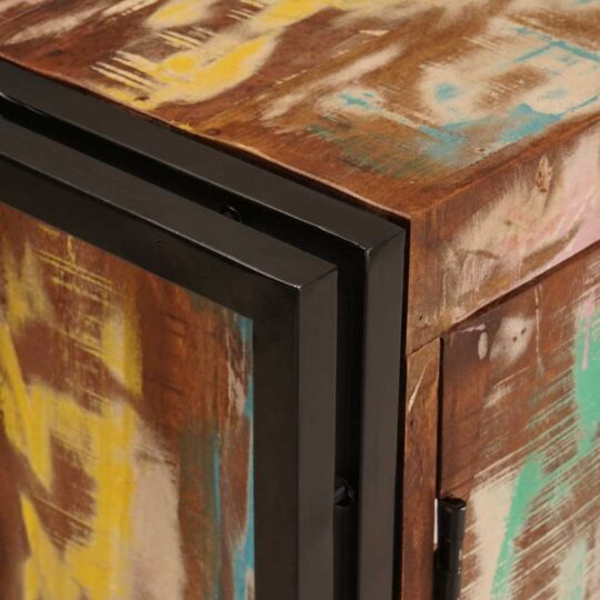 4102768 9 Dulap pentru chiuvetă de baie Lemn masiv recuperat și fier 4102768 9