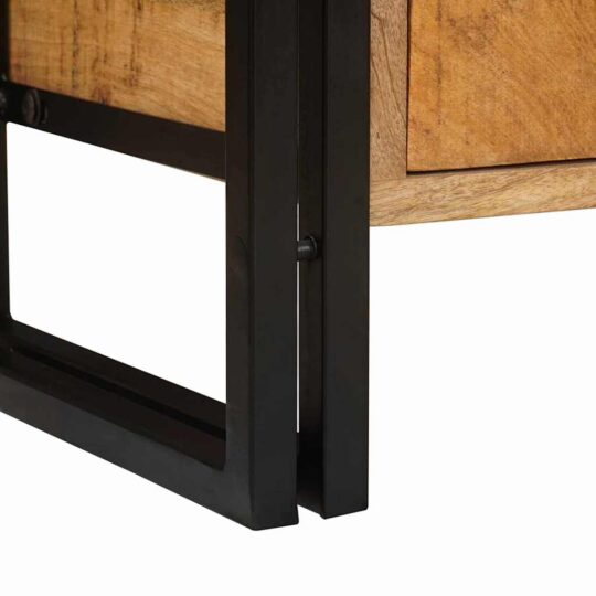 4102769 12 Dulap pentru chiuvetă de baie Lemn masiv de mango și fier 4102769 12