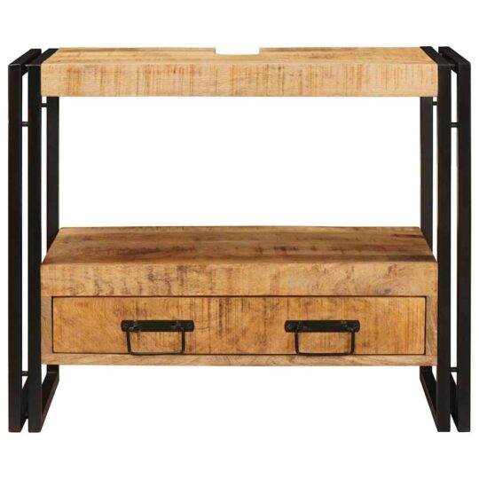 4102769 5 Dulap pentru chiuvetă de baie Lemn masiv de mango și fier 4102769 5