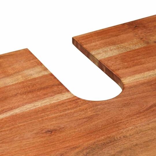 4102770 11 Dulap pentru chiuvetă de baie Lemn masiv de acacia și fier 4102770 11