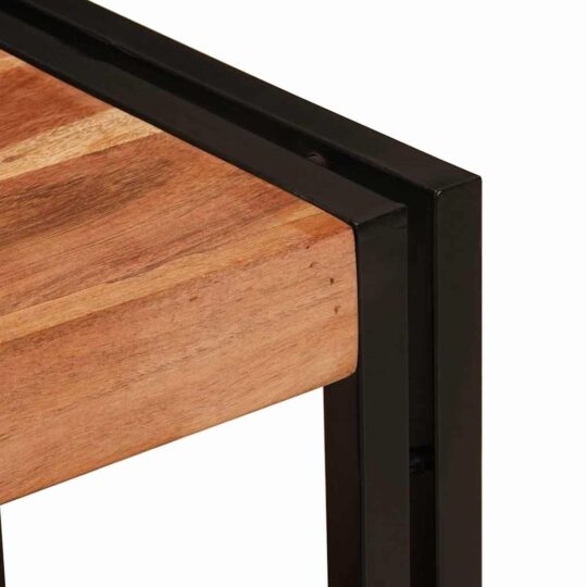 4102770 9 Dulap pentru chiuvetă de baie Lemn masiv de acacia și fier 4102770 9