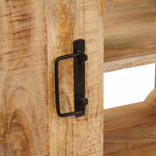 4102772 10 Dulap pentru chiuvetă de baie Lemn masiv de mango și fier 4102772 10