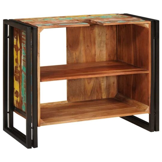 4102774 7 Dulap pentru chiuvetă de baie Lemn masiv recuperat și fier 4102774 7