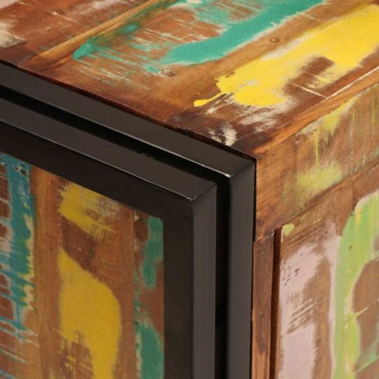 4102774 9 Dulap pentru chiuvetă de baie Lemn masiv recuperat și fier 4102774 9