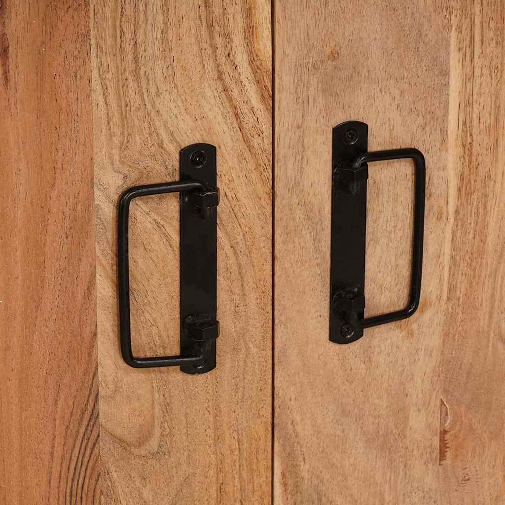 4102776 11 Dulap de noapte Maro 38 x 33 x 58 cm lemn masiv de acacia Dulap de noapte Maro 38 x 33 x 58 cm lemn masiv de acacia - imagine 11