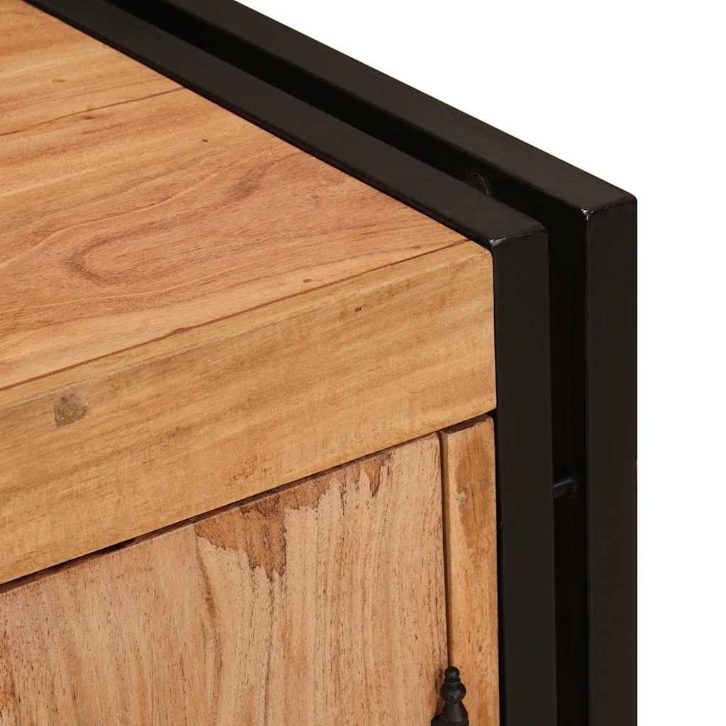 4102776 9 Dulap de noapte Maro 38 x 33 x 58 cm lemn masiv de acacia Dulap de noapte Maro 38 x 33 x 58 cm lemn masiv de acacia - imagine 9