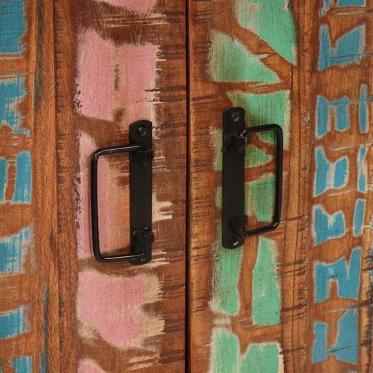 4102777 11 Dulap de noapte Multicolour 38 x 33 x 58 cm Lemn masiv reciclat 4102777 11