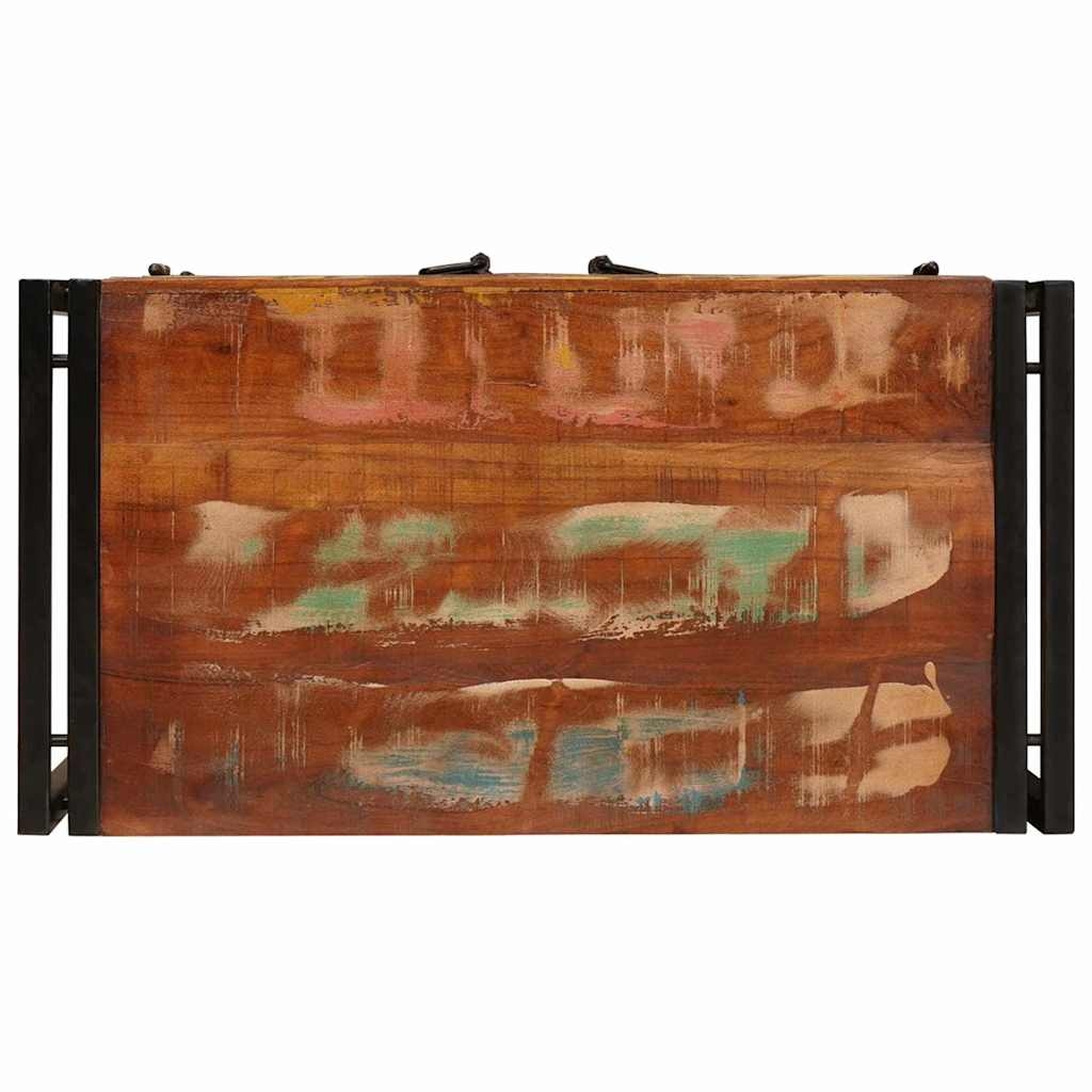 4102777 8 Dulap de noapte Multicolour 38 x 33 x 58 cm Lemn masiv reciclat Dulap de noapte Multicolour 38 x 33 x 58 cm Lemn masiv reciclat - imagine 8