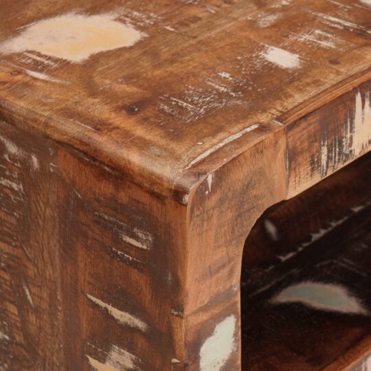 4104552 7 Mese de capăt Multicolour 40 x 32 x 46 cm Lemn masiv reciclat 4104552 7