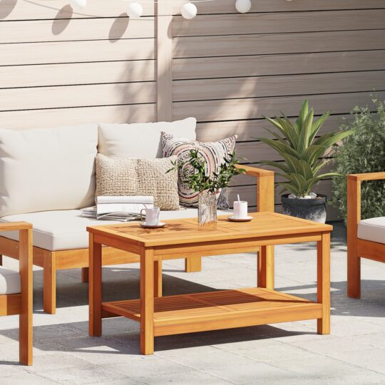 Masă de cafea Maro 110 x 55 x 45 cm lemn masiv de acacia