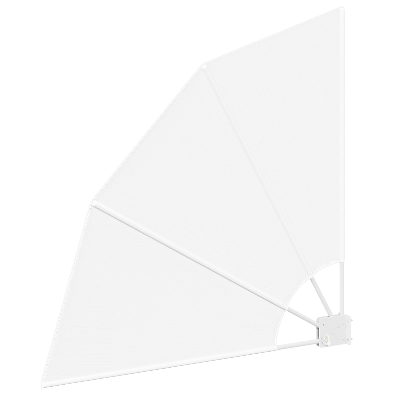 42000912 4 Ecran de intimitate pentru balcon Alb 115 x 115 cm țesătură Ecran de intimitate pentru balcon Alb 115 x 115 cm țesătură - imagine 4