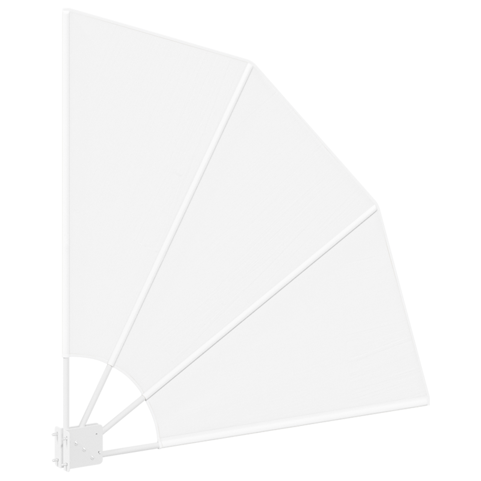 42000912 5 Ecran de intimitate pentru balcon Alb 115 x 115 cm țesătură Ecran de intimitate pentru balcon Alb 115 x 115 cm țesătură - imagine 5