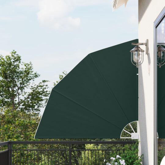 Ecran de intimitate pentru balcon Verde închis 140 x 140 cm