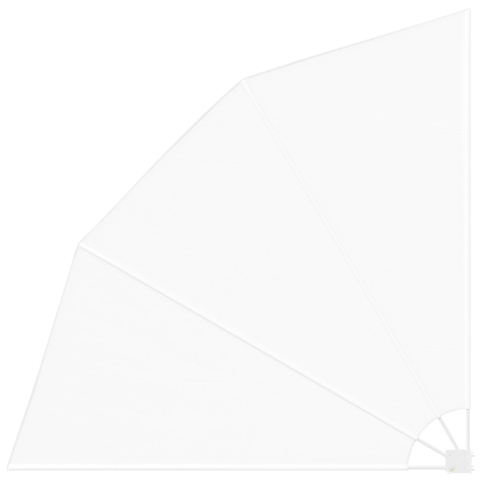 42000939 2 Ecran de intimitate pentru balcon Alb 210 x 210 cm țesătură Ecran de intimitate pentru balcon Alb 210 x 210 cm țesătură - imagine 2