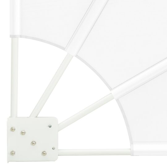 42000939 7 Ecran de intimitate pentru balcon Alb 210 x 210 cm țesătură 42000939 7