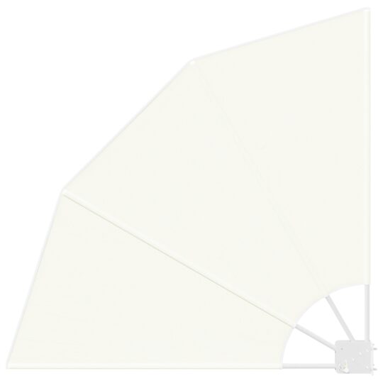 Alternative view of Ecran de intimitate pentru balcon Crem 115 x 115 cm țesătură