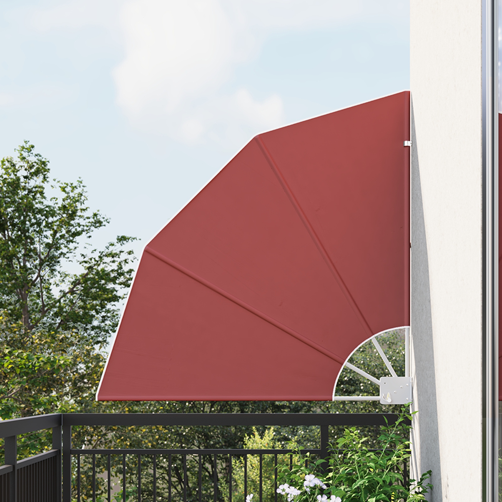 Ecran de intimitate pentru balcon Terracota 115 x 115 cm