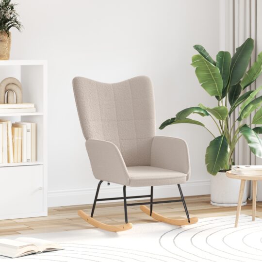 Fotoliu de relaxare Gri deschis 61 x 78 x 98 cm țesătură