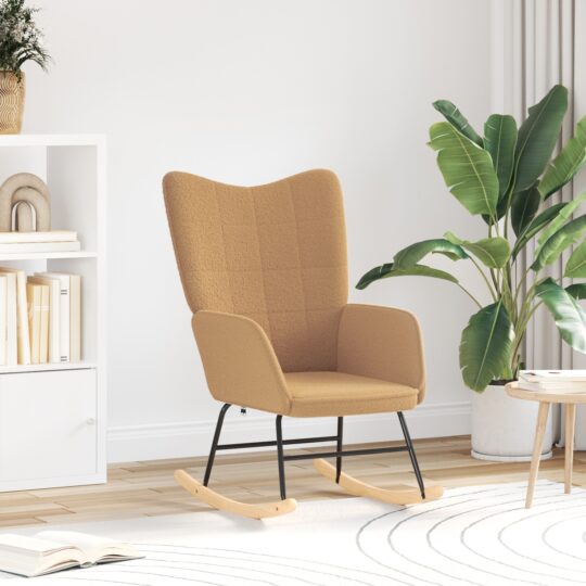 Fotoliu de relaxare Bej 61 x 78 x 98 cm țesătură