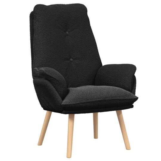 Alternative view of Fotoliu de relaxare Negru 69 x 74 x 93 cm țesătură