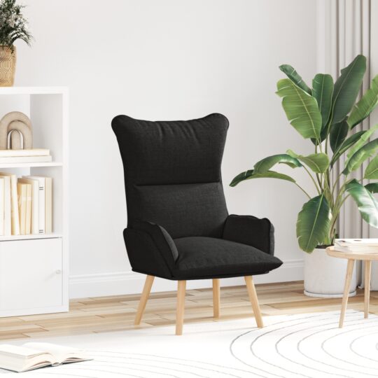 Fotoliu de relaxare Negru 69 x 74 x 93 cm țesătură
