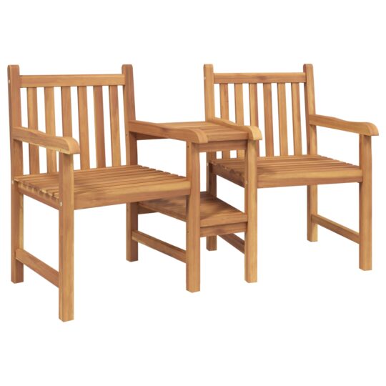 Alternative view of Scaune Exterioare Maro 152 x 63 x 89 cm Lemn masiv de tec