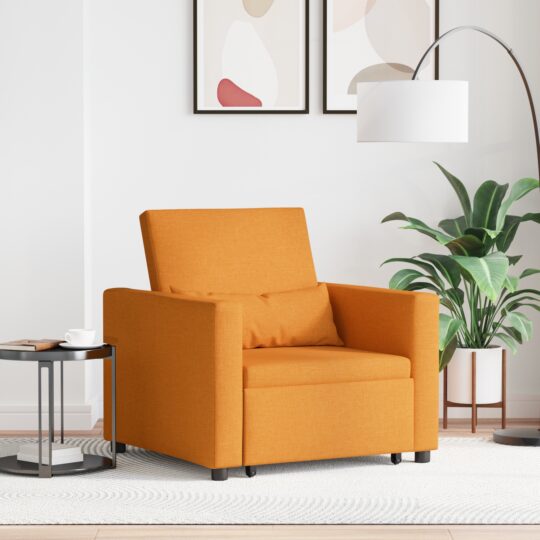 Sofa Pat Unilaterala Galben închis 90 x 165 x 87 cm țesătură