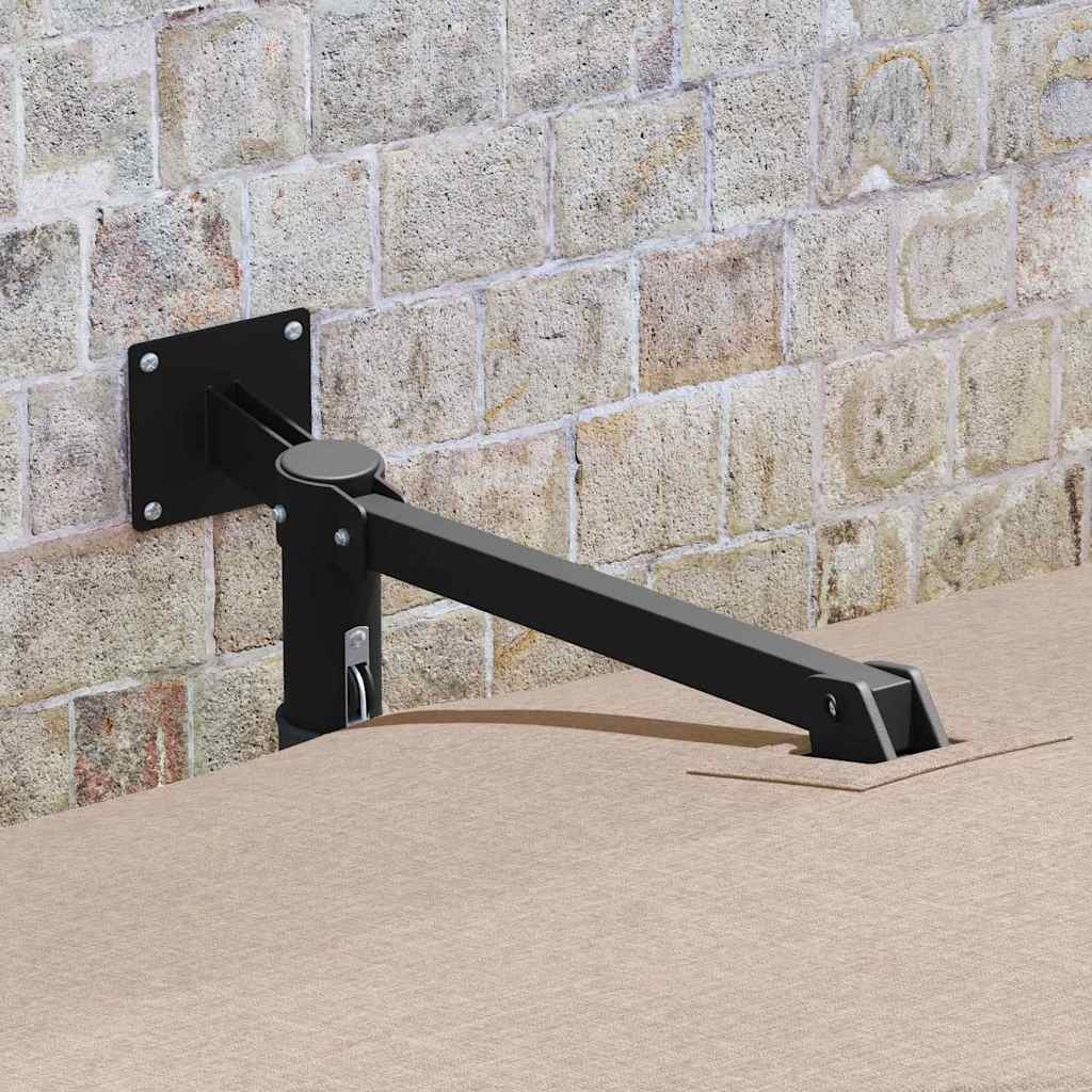 42003238 3 Umbrela de Patio Taupe Poliester Mare Pliabilă Umbrela de Patio Umbrela de Patio Taupe Poliester Mare Pliabilă Umbrela de Patio - imagine 3