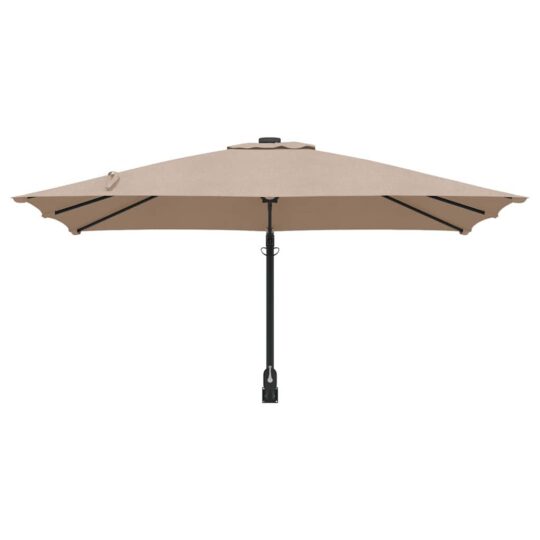 42003238 4 Umbrela de Patio Taupe Poliester Mare Pliabilă Umbrela de Patio 42003238 4