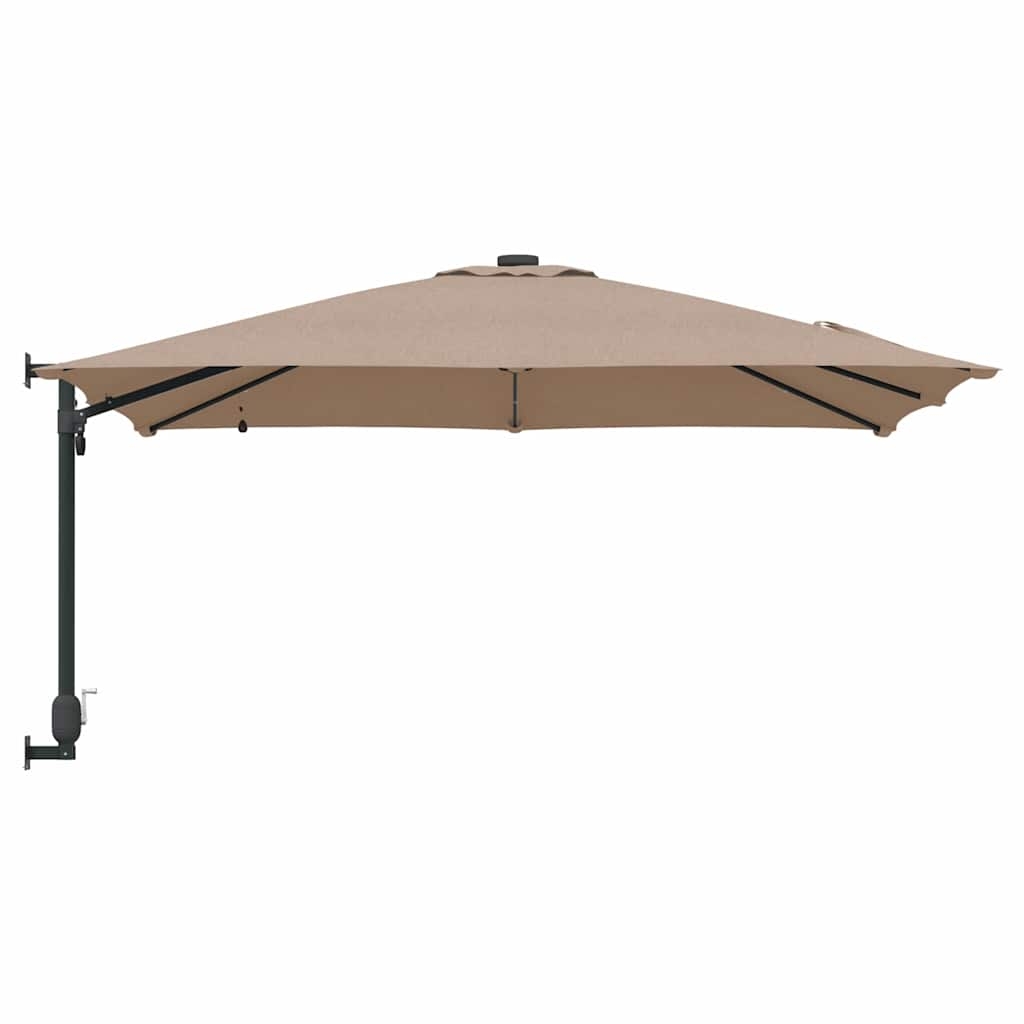 42003254 5 Parasol de Grădină Gri taupe 248.5 x 247.5 x 160 cm țesătură Parasol de Grădină Gri taupe 248.5 x 247.5 x 160 cm țesătură - imagine 5